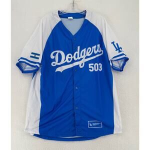MLB Los Angeles Dodgers El Salvador Salvadoran Heritage Night SGA Jersey Sz XL